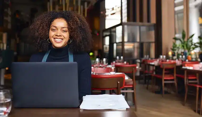 Woman at Computer