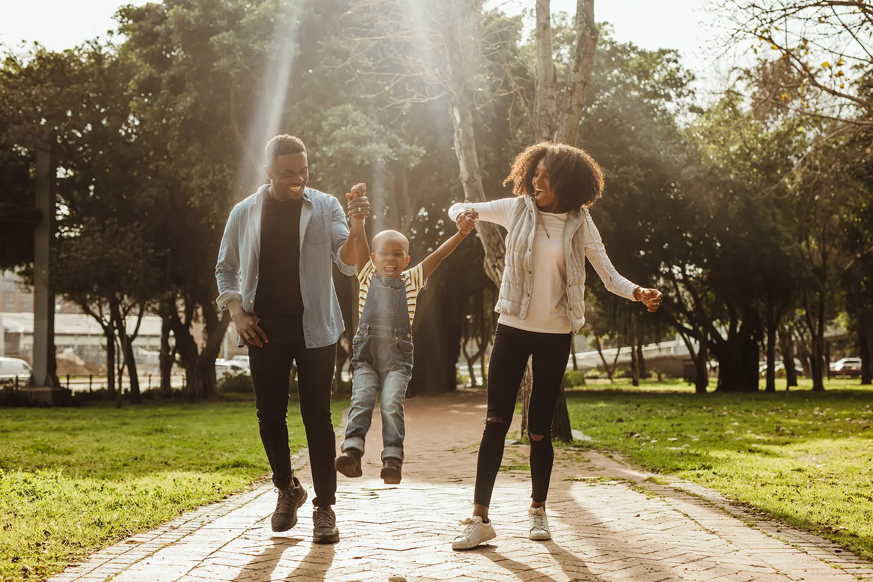 Family at park