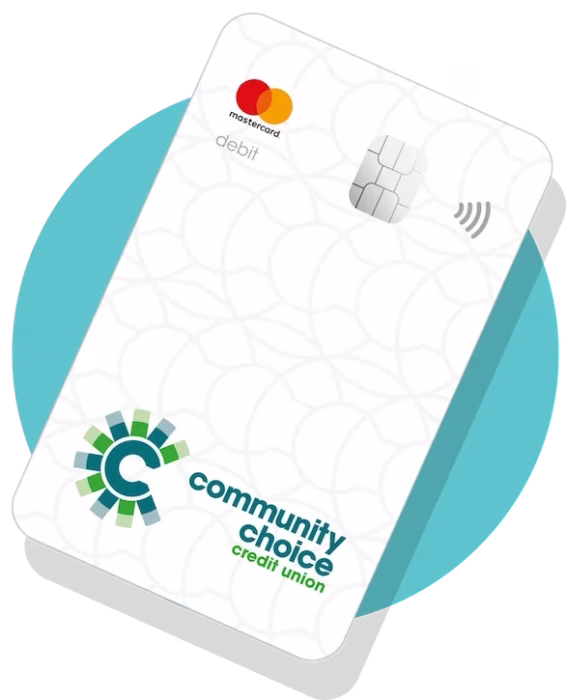 Community Choice Debit Card with tap to pay feature