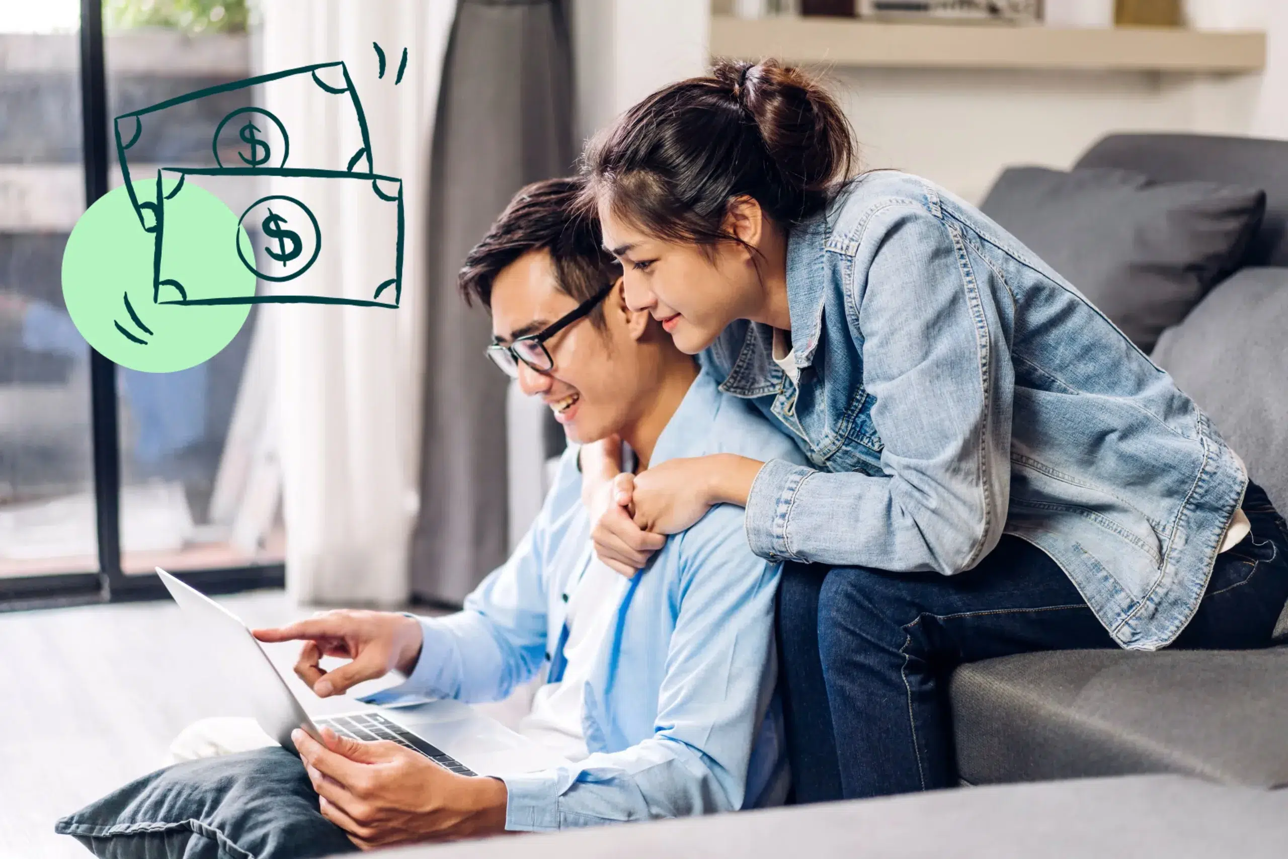 A couple enjoys the easy benefits of an Extended Insurance Account with Community Choice Credit Union.