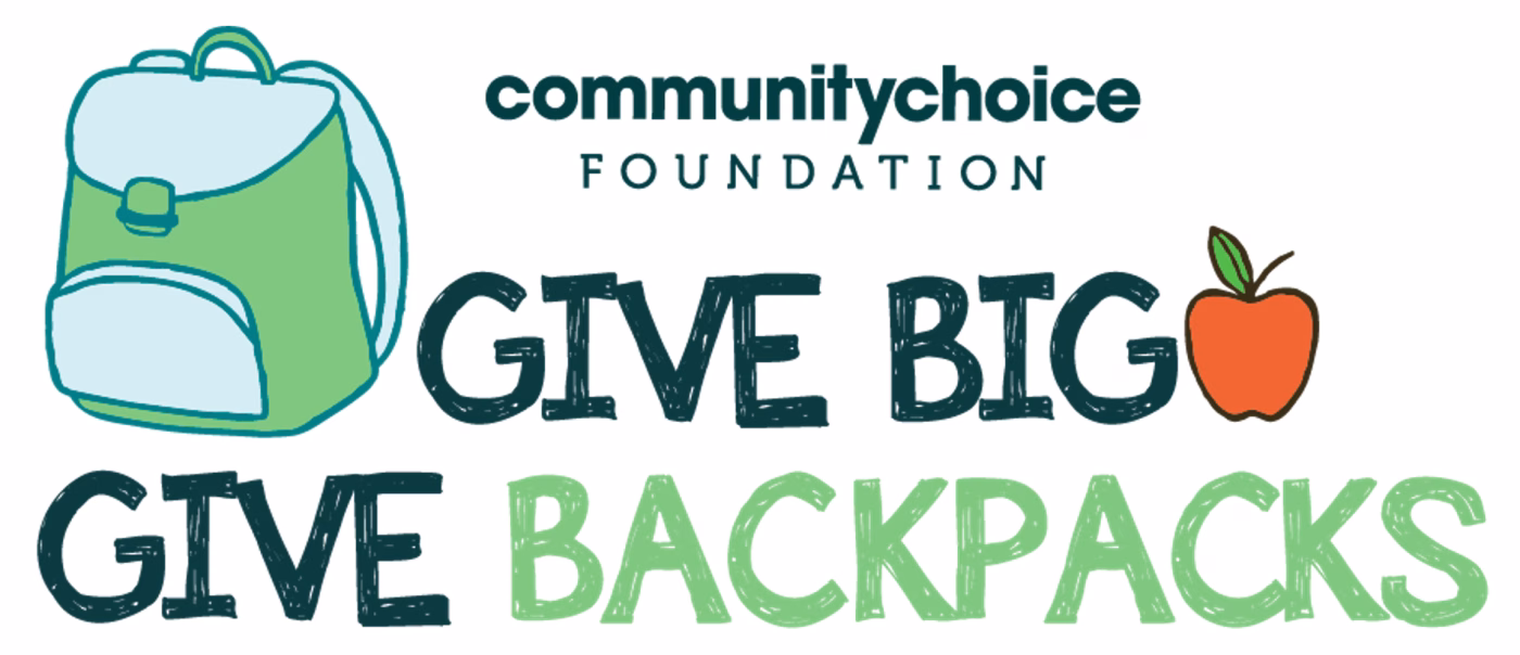 Give Big Give Backpacks - school supplies for students - Community Choice Credit Union