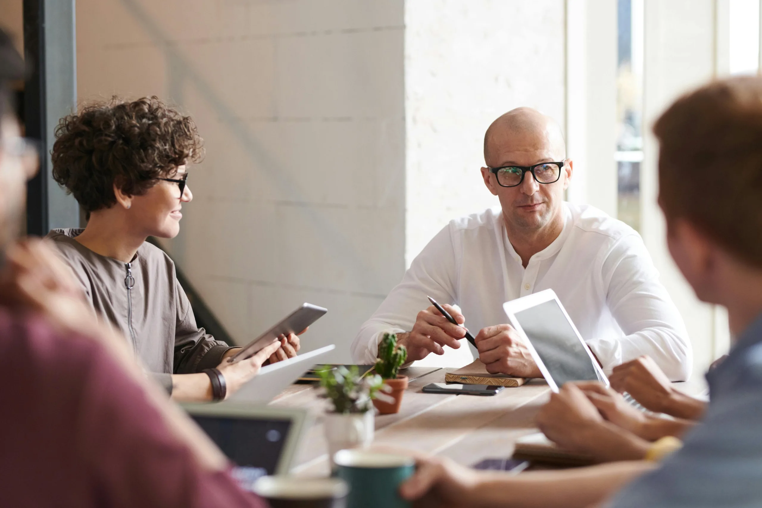 Business people meeting