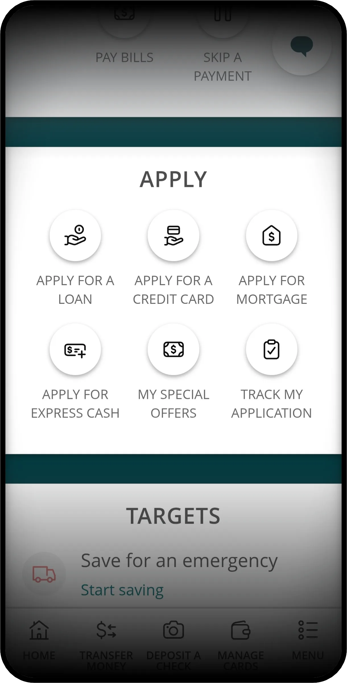 Apply for a credit card, loan, mortgage, auto loan, and more - right inside e-Banking from Community Choice Credit Union.