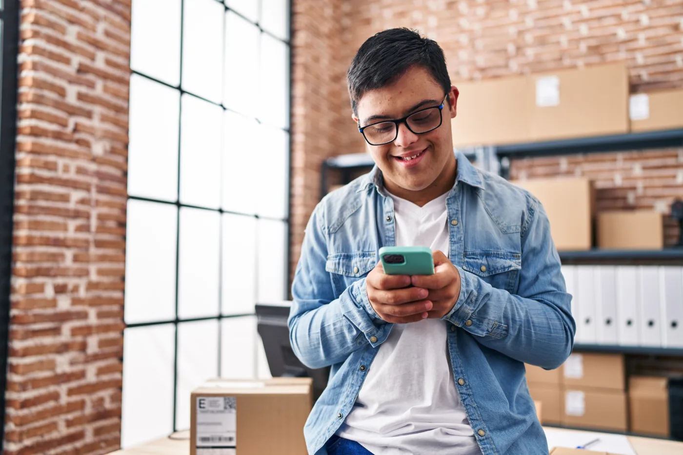 A man logs into e-Banking to check his pre-qualified offers from Community Choice Credit Union.