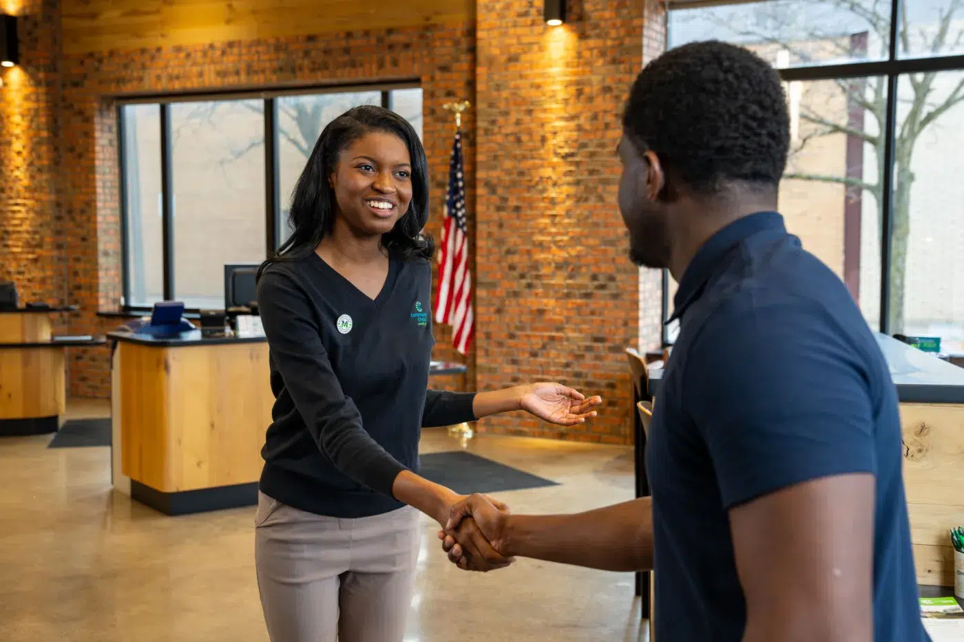 Community Choice staff helping a member