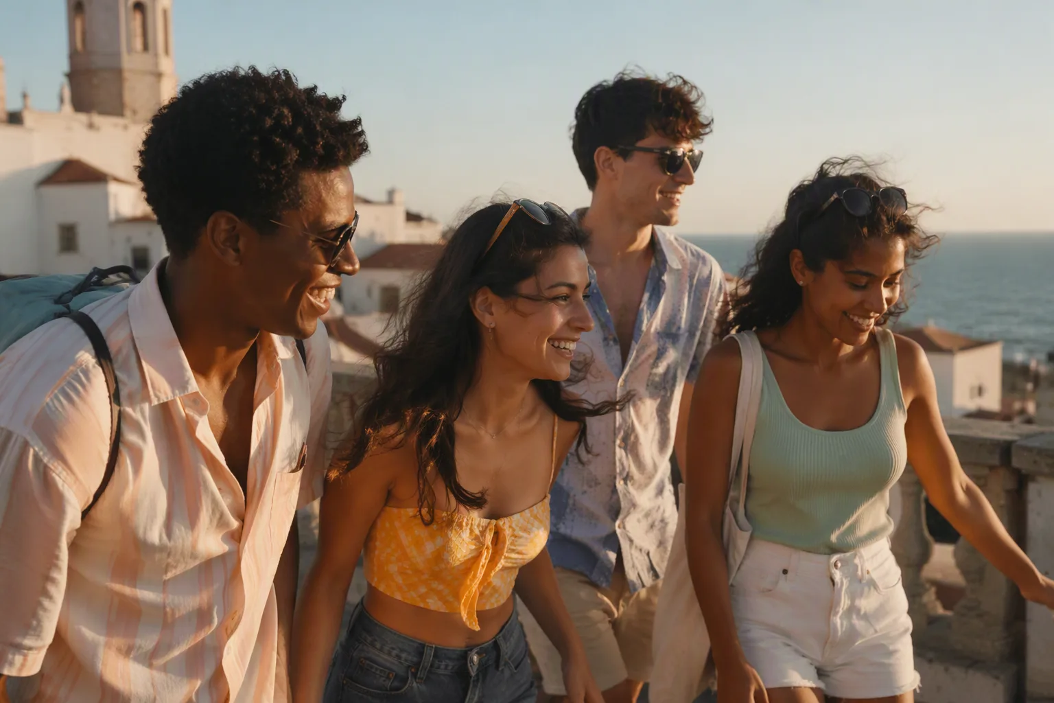 A group of teens enjoy a vacation trip. Community Choice Credit Union