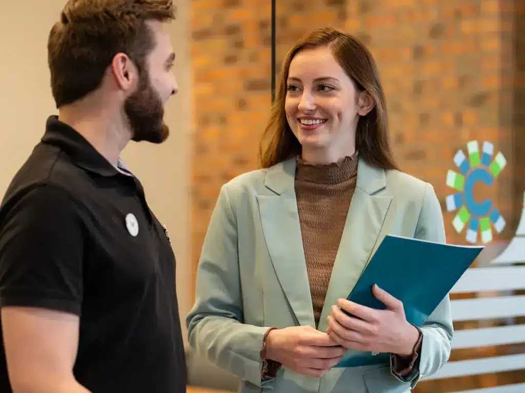 A Community Choice team member helps a Michigan member